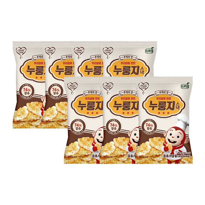 [무료배송] 프로엠 우리쌀로 만든 누룽지 스낵 85g x 7개